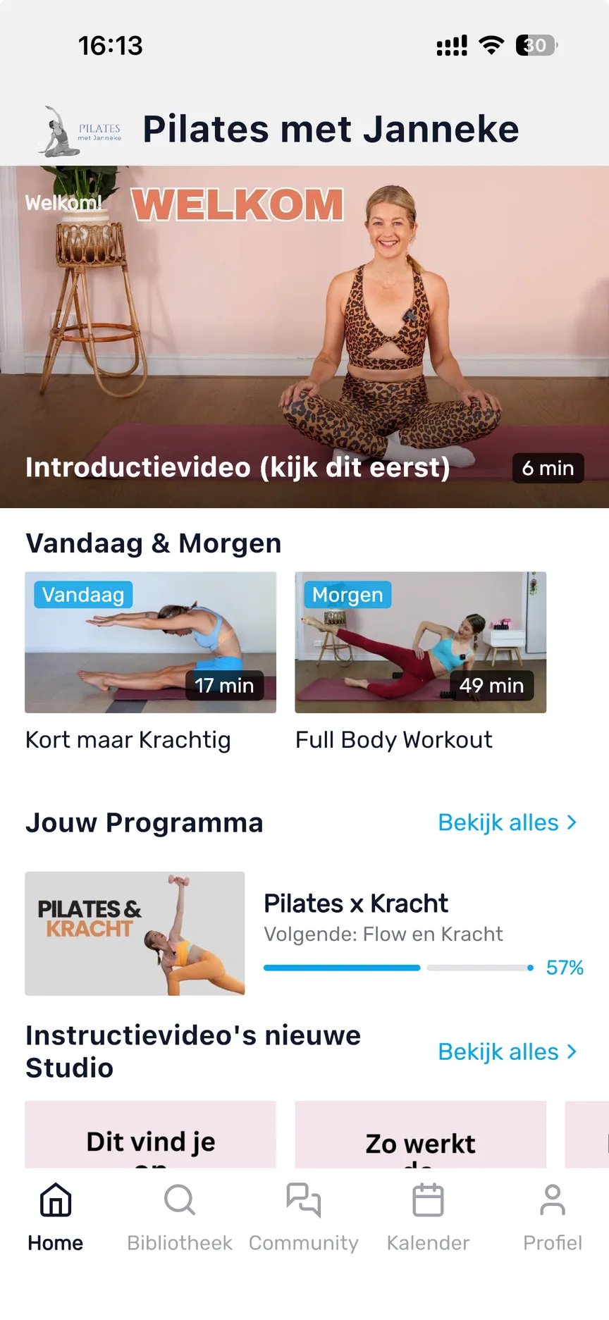 Pilates met Janneke — a studio running on Etalage